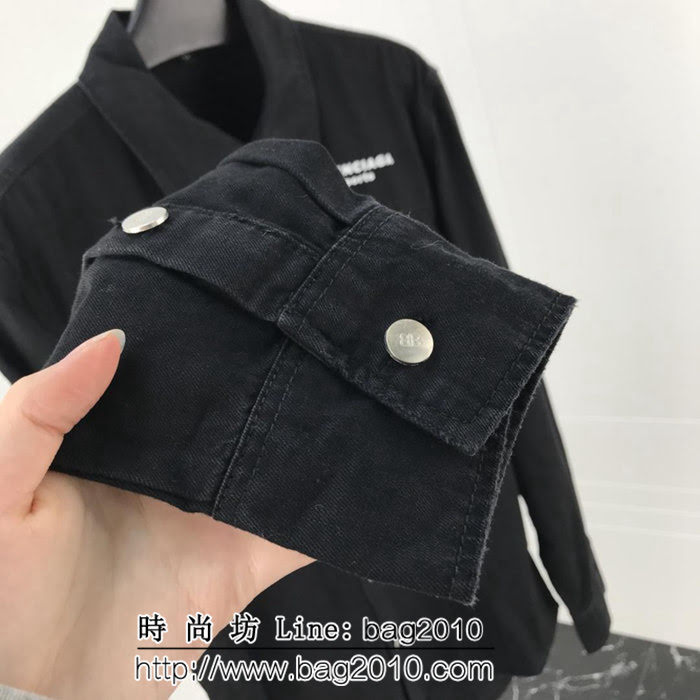 BALENCIAGA巴黎世家 18ss秋冬新款 滿印logo 鹿皮絨 男款夾克外套 ydi1954